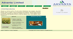 Desktop Screenshot of advantaindia.com